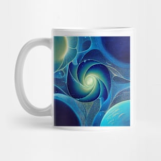 Fractal Space Dust Spiral Mug